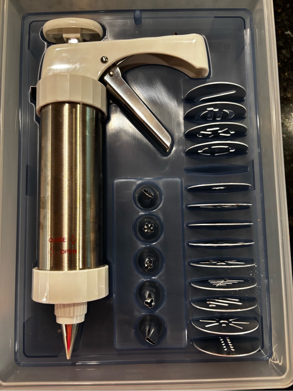 Kuhn Rikon Stainless Steel Cookie Press - Silver